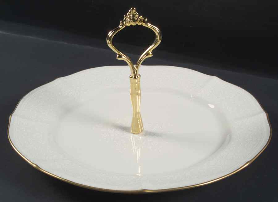 Chandon Round Serving Plate with Handle (DP) by Noritake-1