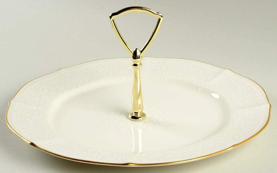 Chandon Round Serving Plate with Handle (DP) by Noritake-1
