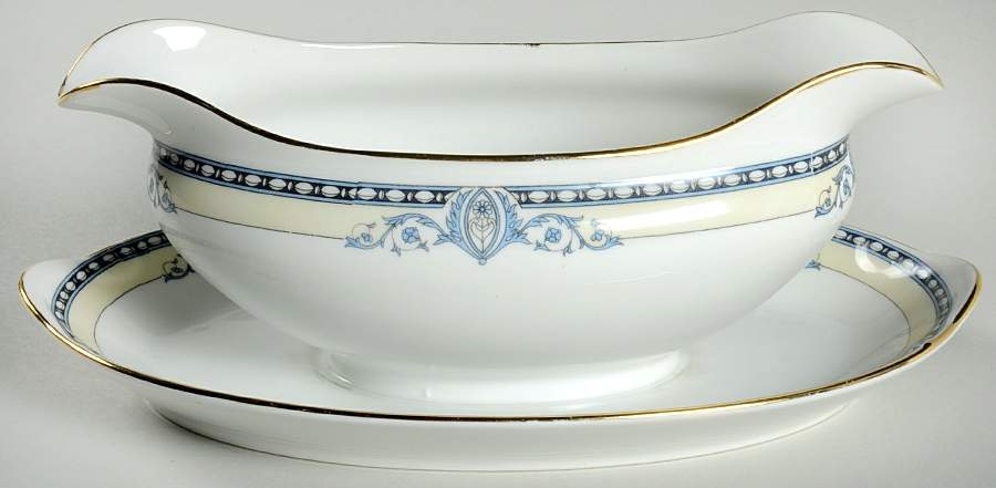 Chanesta Gravy Boat with Attached Underplate by Noritake-1