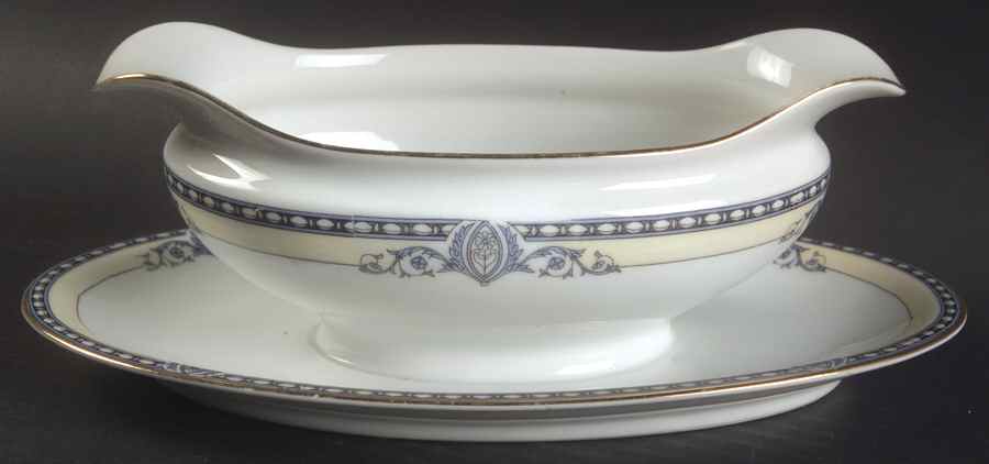 Chanesta Gravy Boat with Attached Underplate by Noritake-1