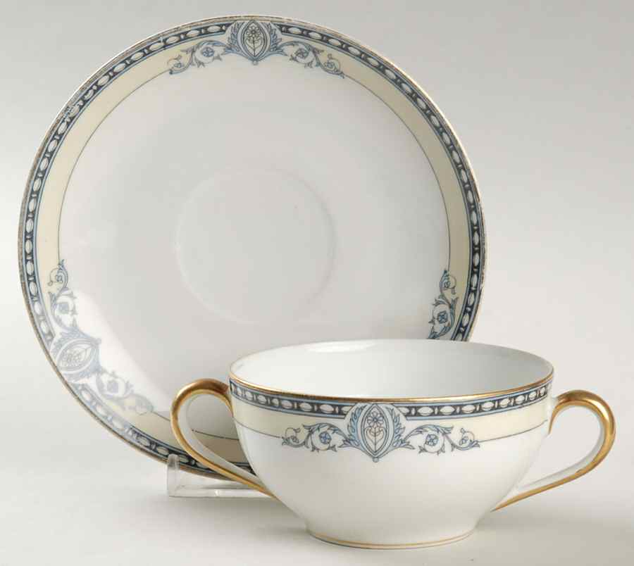 Chanesta Flat Bouillon Cup & Saucer by Noritake-1
