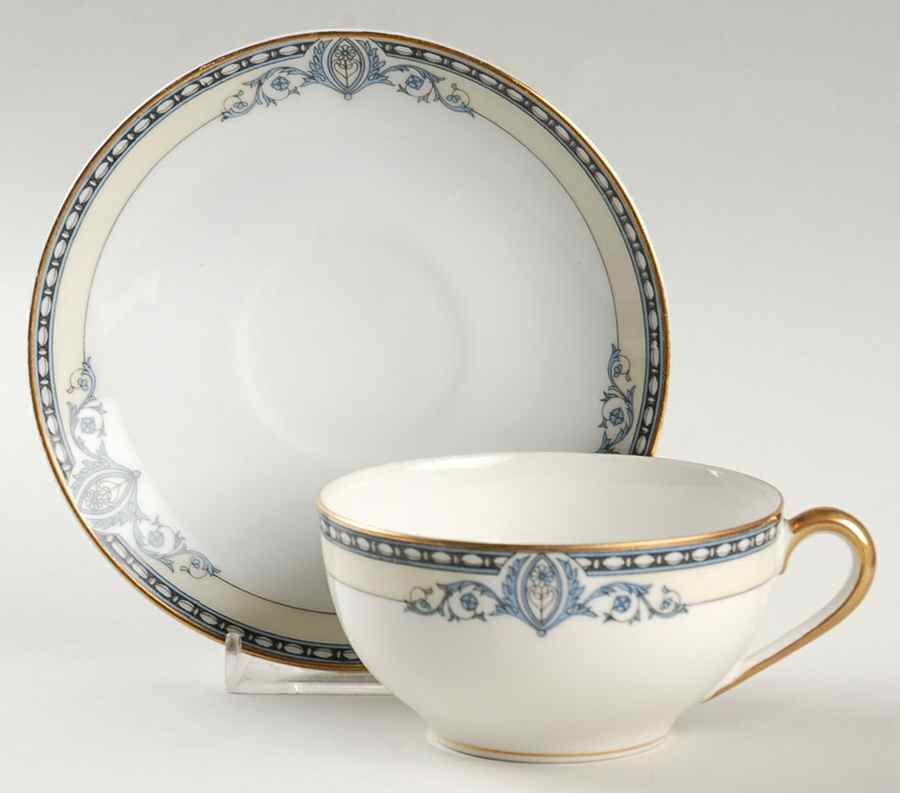Chanesta Flat Cup & Saucer Set by Noritake-1