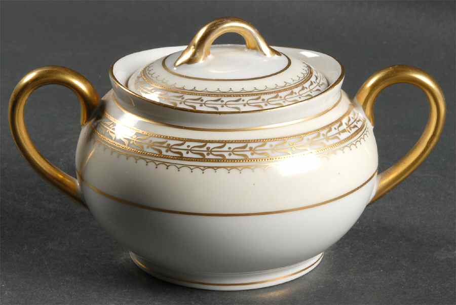 Chanfaire Sugar Bowl & Lid by Noritake-1