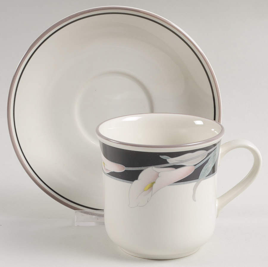 Channing Flat Cup & Saucer Set by Noritake-1