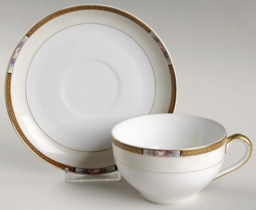 Chanossa Oversized Cup & Saucer Set by Noritake-1