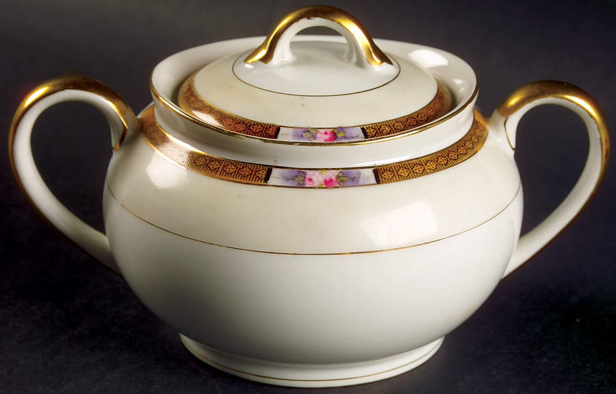 Chanossa Sugar Bowl & Lid by Noritake-1