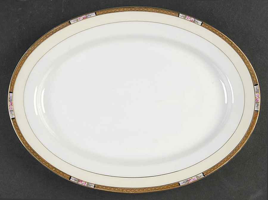 Chanossa 11" Oval Serving Platter by Noritake-1