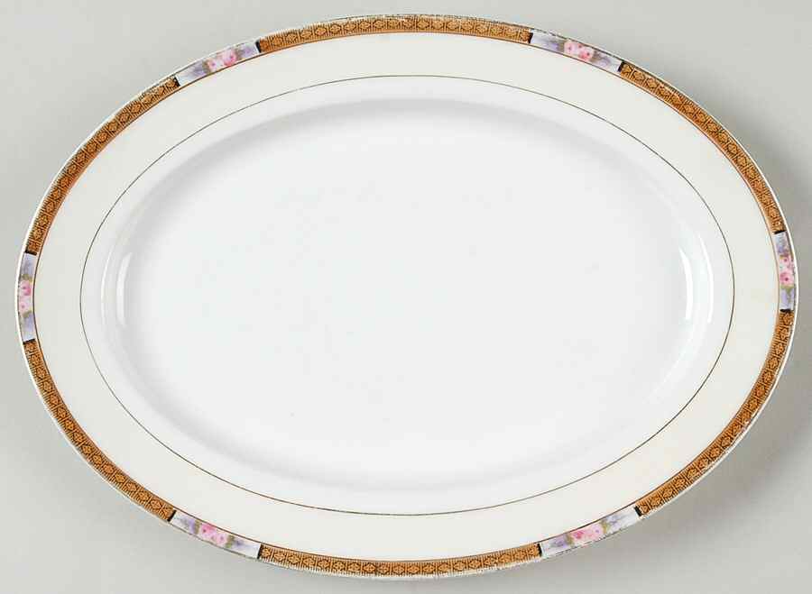 Chanossa 10" Oval Serving Platter by Noritake-1