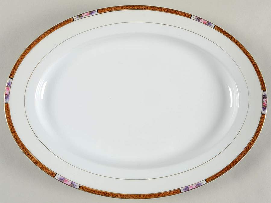 Chanossa 13" Oval Serving Platter by Noritake-1