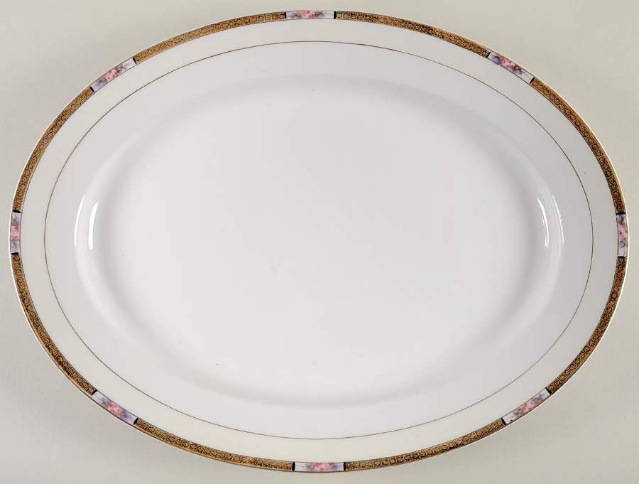 Chanossa 14" Oval Serving Platter by Noritake-1