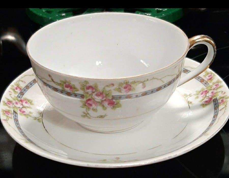 Chanrose Flat Cup & Saucer Set by Noritake-1