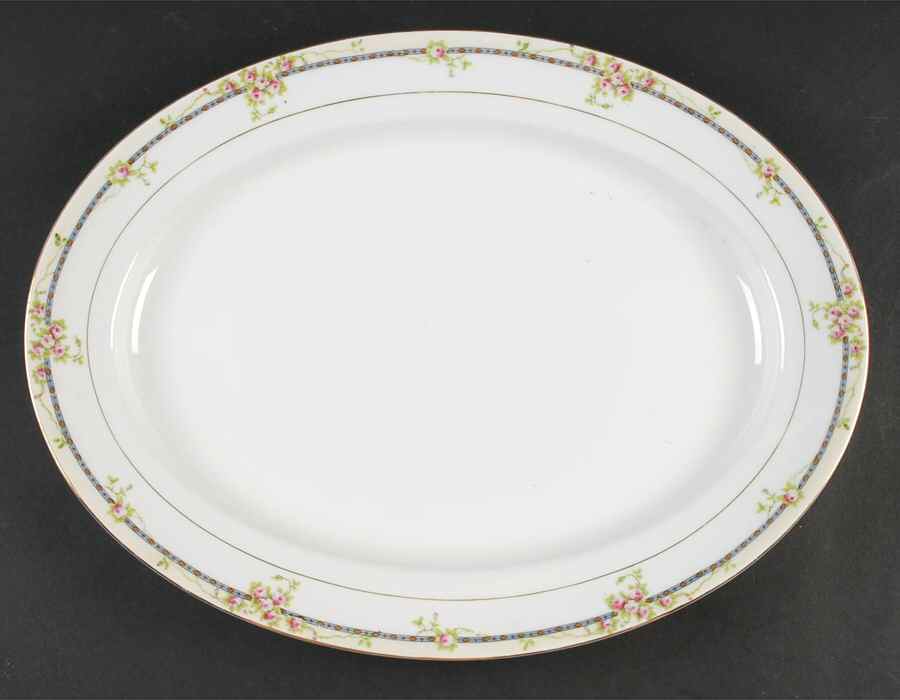 Chanrose 16" Oval Serving Platter by Noritake-1