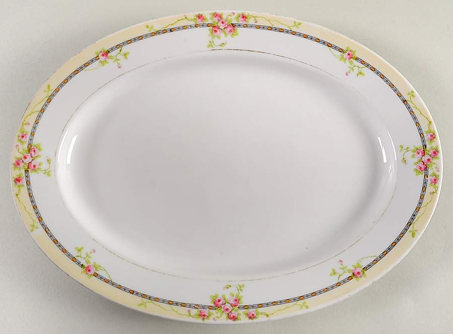 Chanrose 11" Oval Serving Platter by Noritake-1