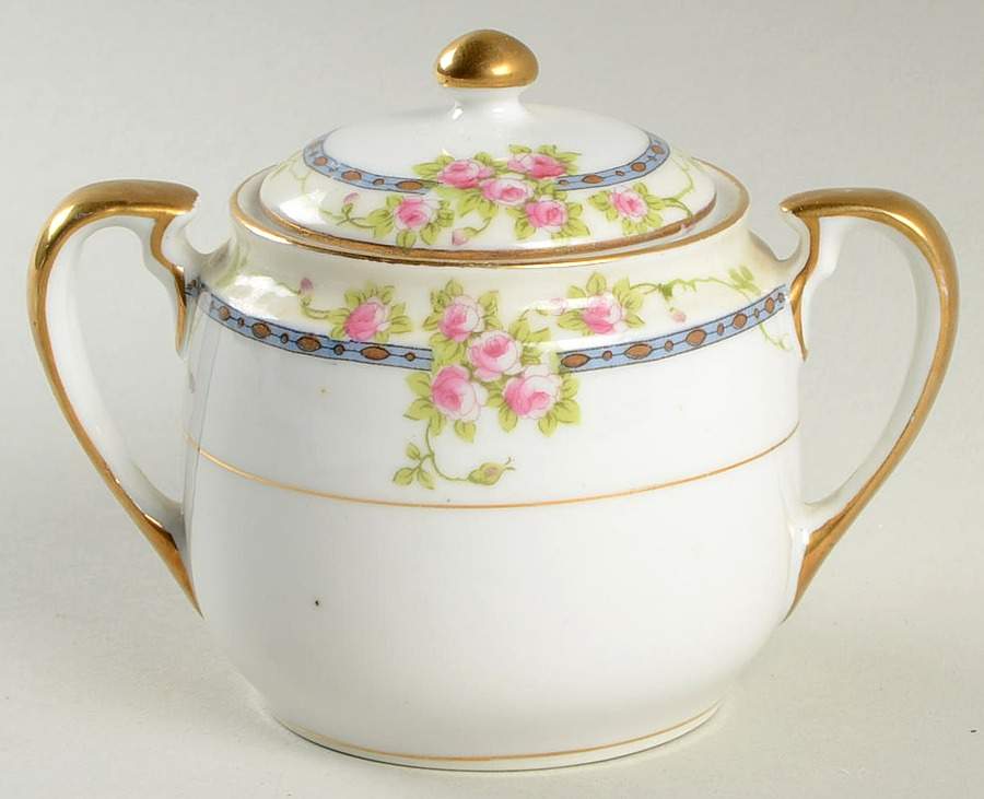 Chanrose Mini Sugar Bowl & Lid by Noritake-1