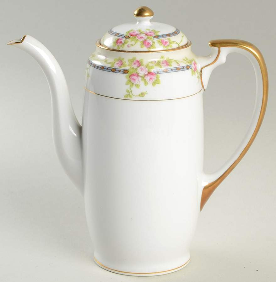 Chanrose Mini Coffee Pot & Lid by Noritake-1