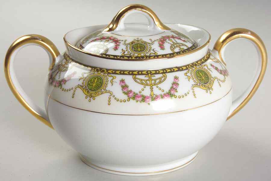 Chantaro Sugar Bowl & Lid by Noritake-1