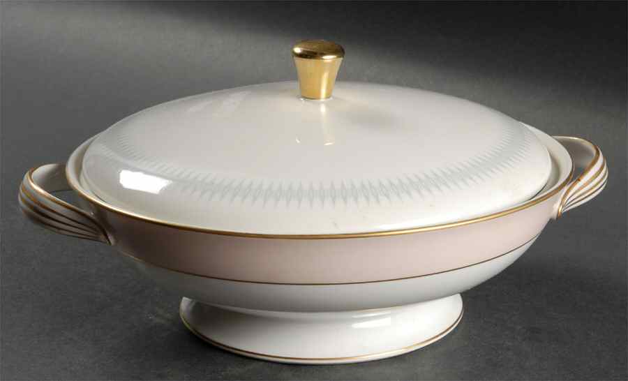 Chantilly Round Covered Vegetable by Noritake-1