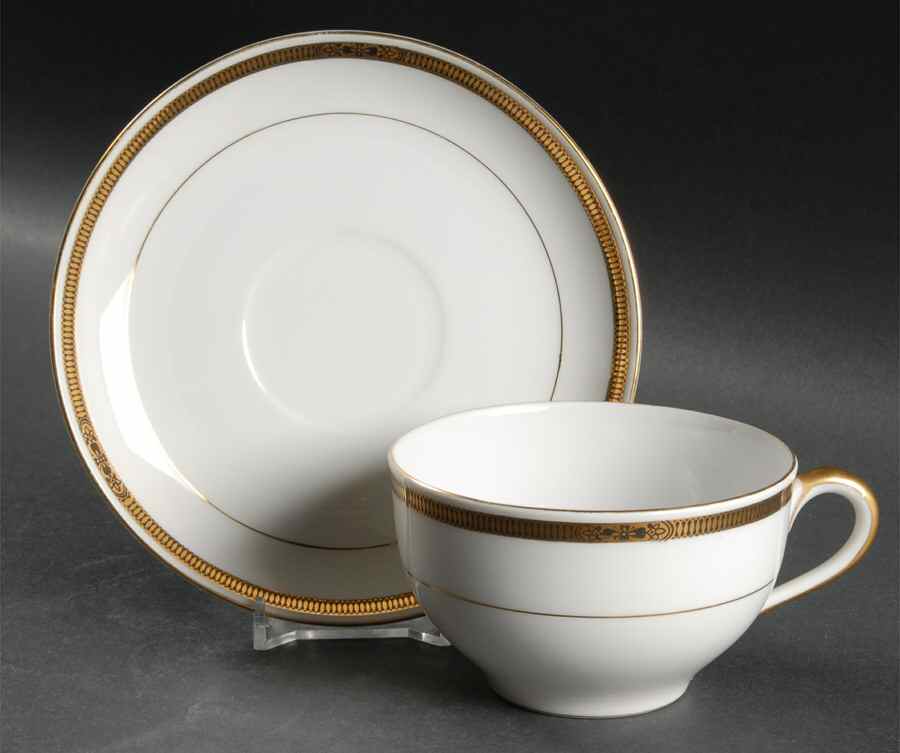 Chanwood Flat Cup & Saucer Set by Noritake-1