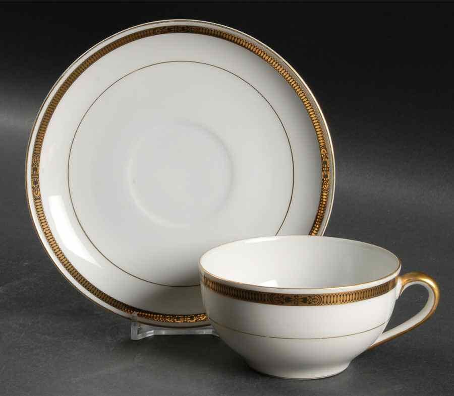 Chanwood Flat Cup & Saucer Set by Noritake-1