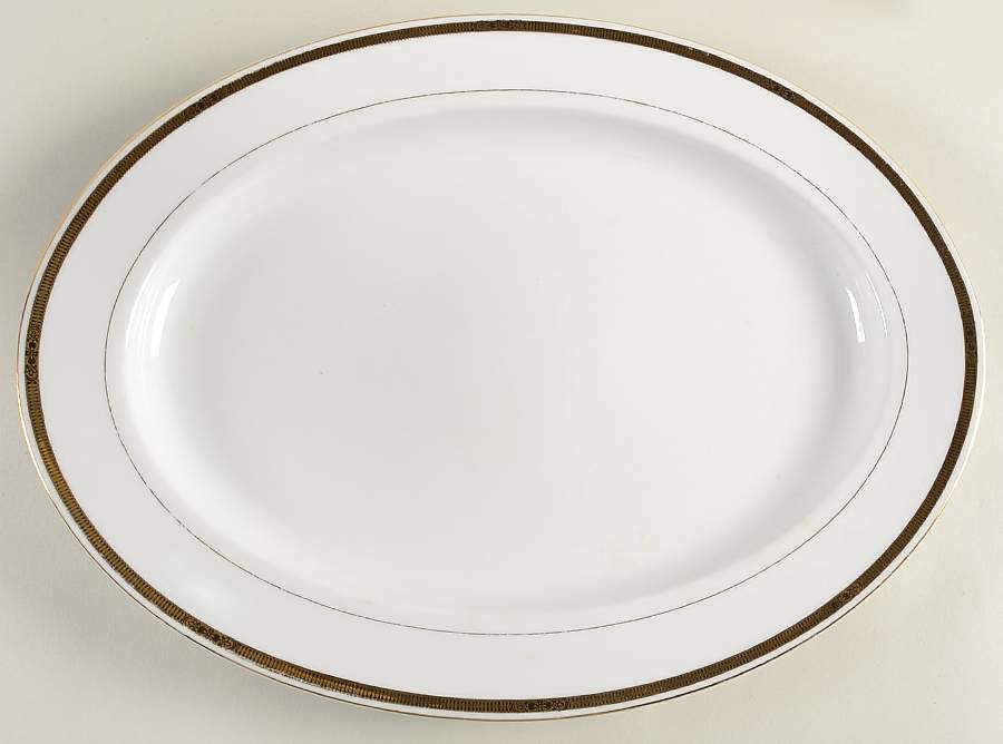 Chanwood 16" Oval Serving Platter by Noritake-1
