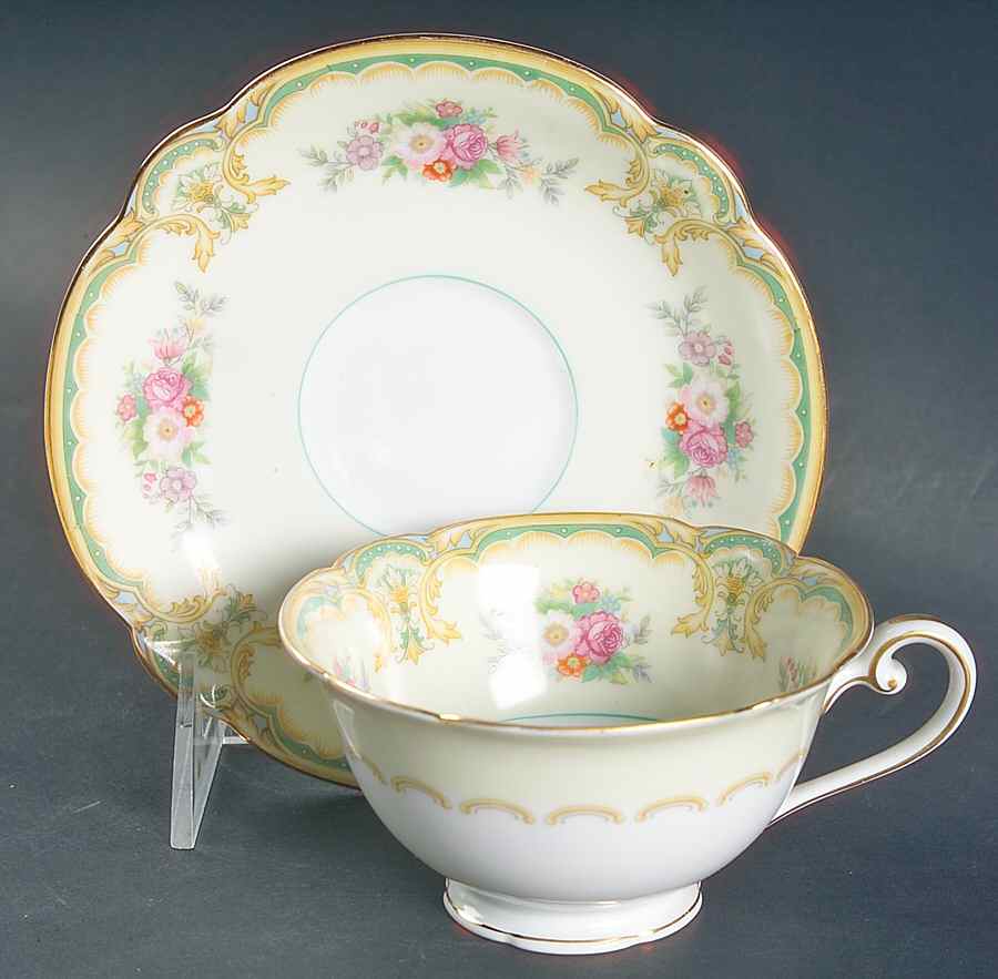 Chariton Footed Cup & Saucer Set by Noritake-1