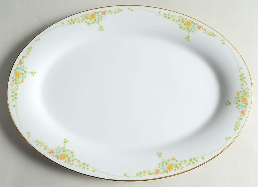 Charlene 14" Oval Serving Platter by Noritake-1