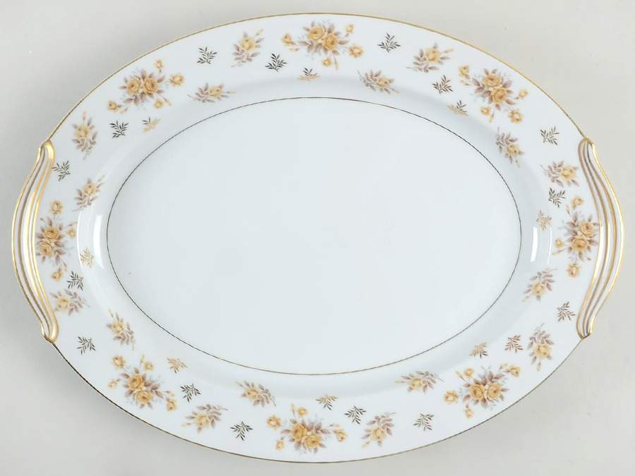 Charlene 16" Oval Serving Platter by Noritake-1