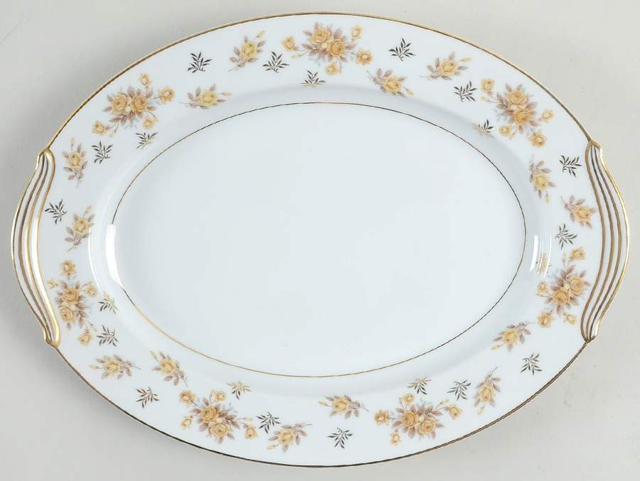 Charlene 11" Oval Serving Platter by Noritake-1