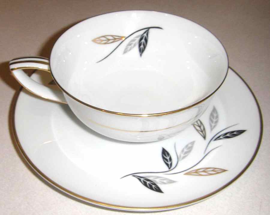 Charleroi Flat Cup & Saucer Set by Noritake-1