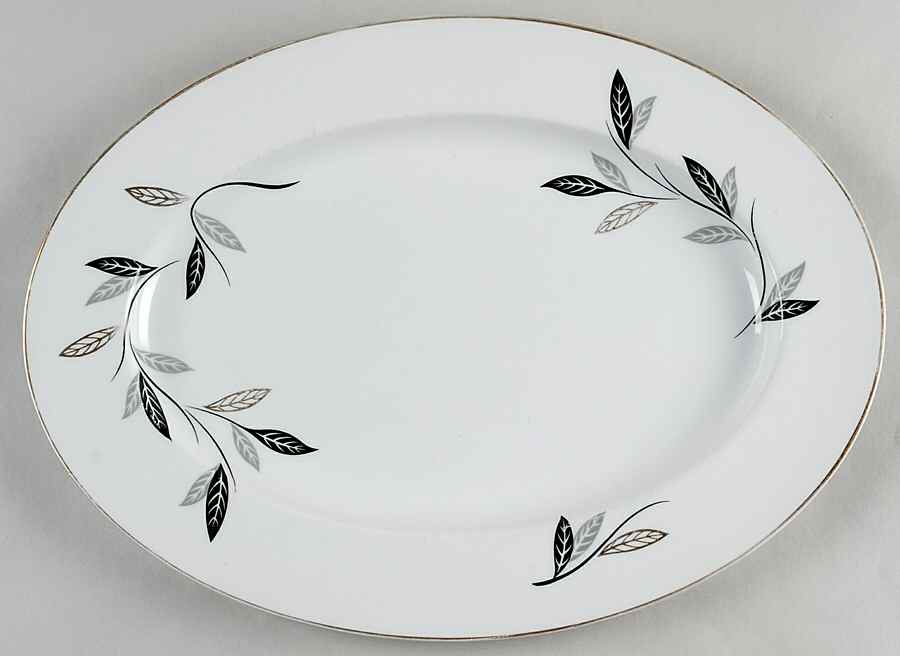 Charleroi 14" Oval Serving Platter by Noritake-1