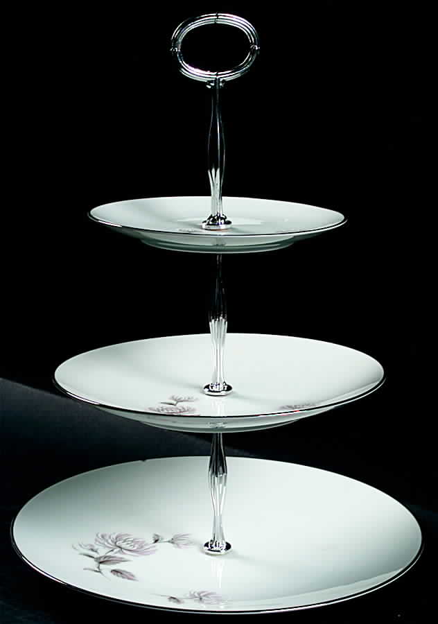 Charlotte 13 7/8"-14 1/4" 3-Tiered Serving Tray(DP,SP,BB) HC by Noritake-1