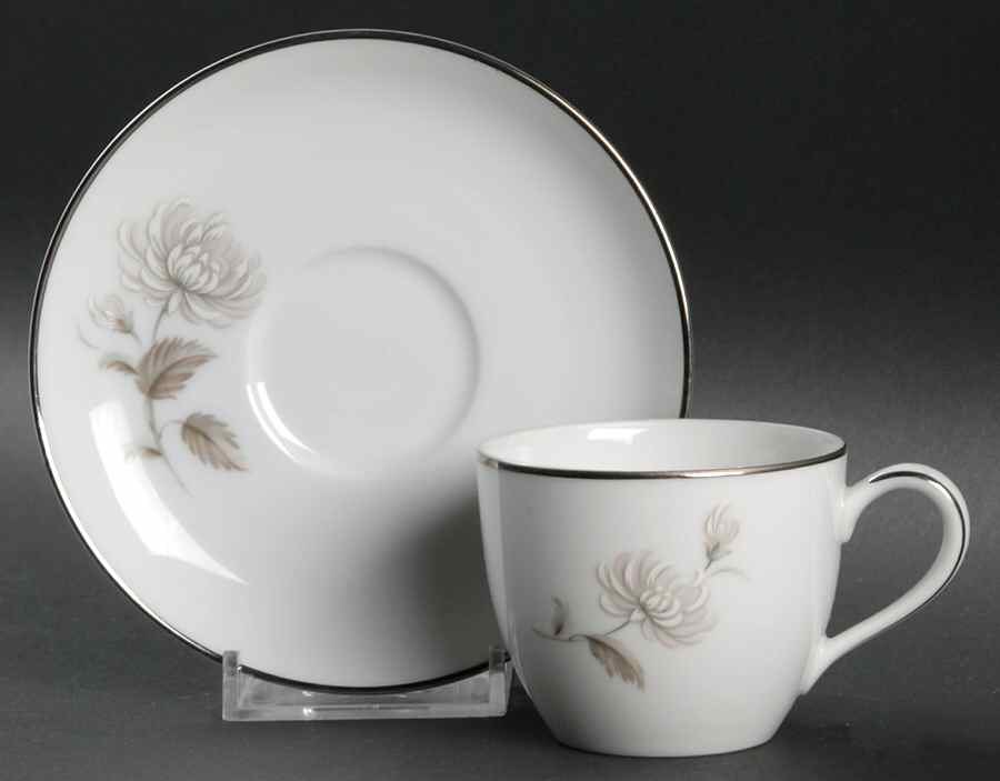 Charlotte Flat Demitasse Cup & Saucer Set by Noritake-1