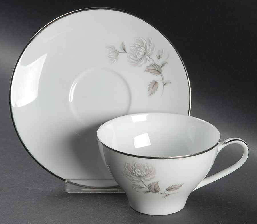 Charlotte Flat Cup & Saucer Set by Noritake-1