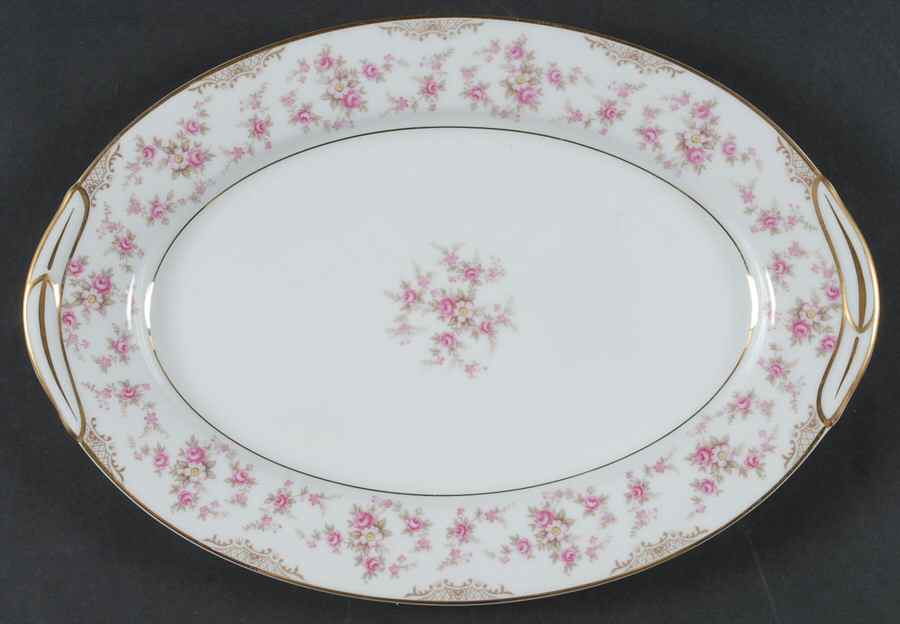 Charmaine 12" Oval Serving Platter by Noritake-1