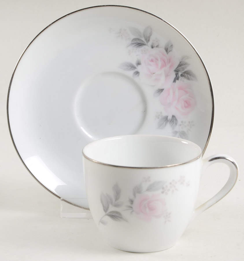 Charmaine Flat Demitasse Cup & Saucer Set by Noritake-1