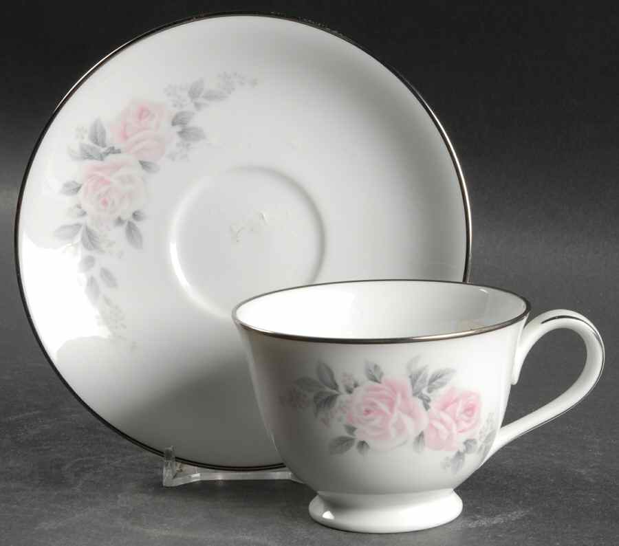 Charmaine Footed Cup & Saucer Set by Noritake-1