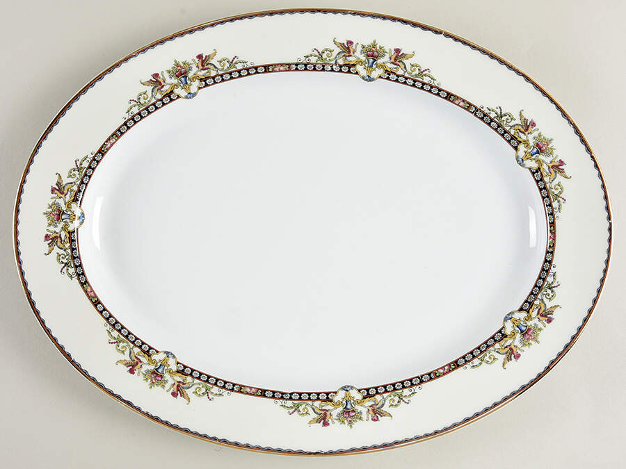 Charmaine 16" Oval Serving Platter by Noritake-1