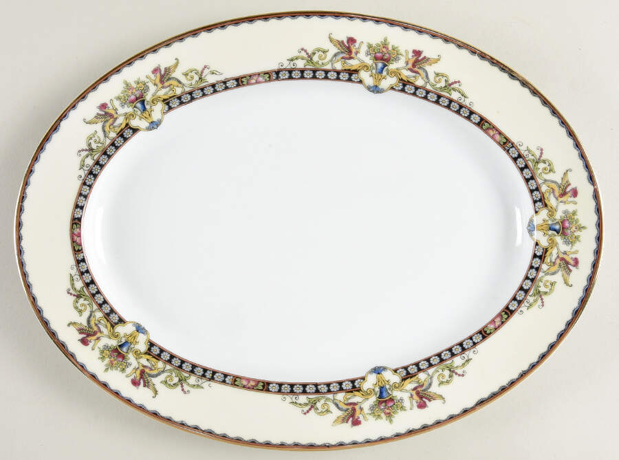 Charmaine 11" Oval Serving Platter by Noritake-1