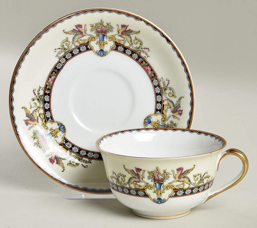 Charmaine Flat Cup & Saucer Set by Noritake-1