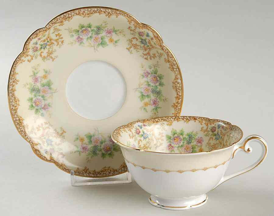 Charmis Footed Cup & Saucer Set by Noritake-1