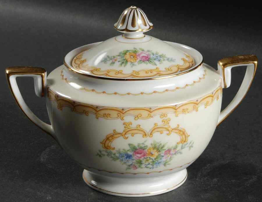 Charon Sugar Bowl & Lid by Noritake-1