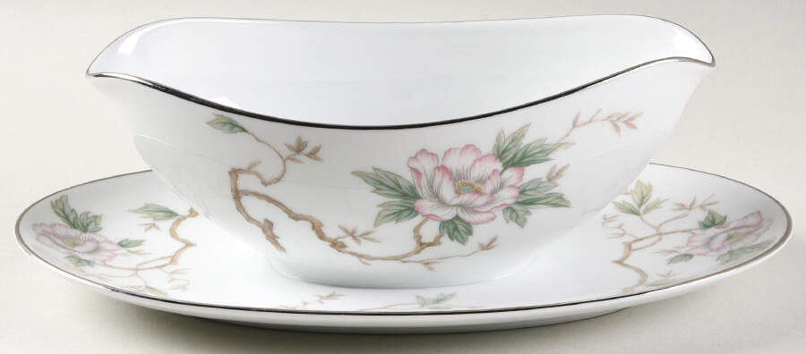 Chatham Gravy Boat with Attached Underplate by Noritake-1