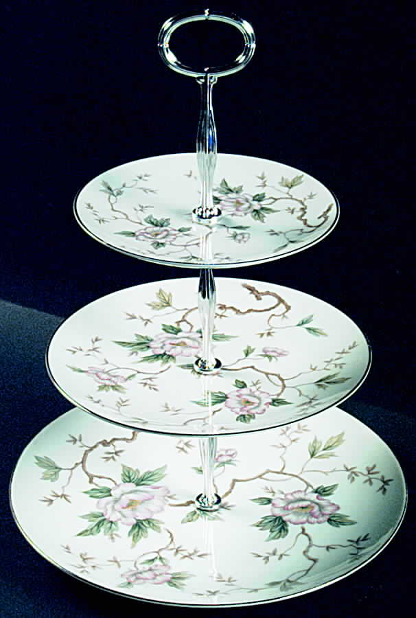 Chatham 13 7/8"-14 1/4" 3-Tiered Serving Tray(DP,SP,BB) HC by Noritake-1