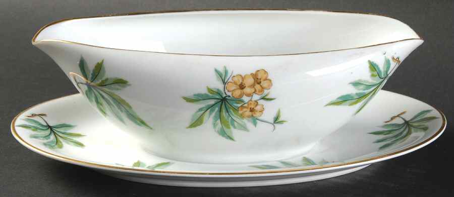 Chatillon Gravy Boat with Attached Underplate by Noritake-1