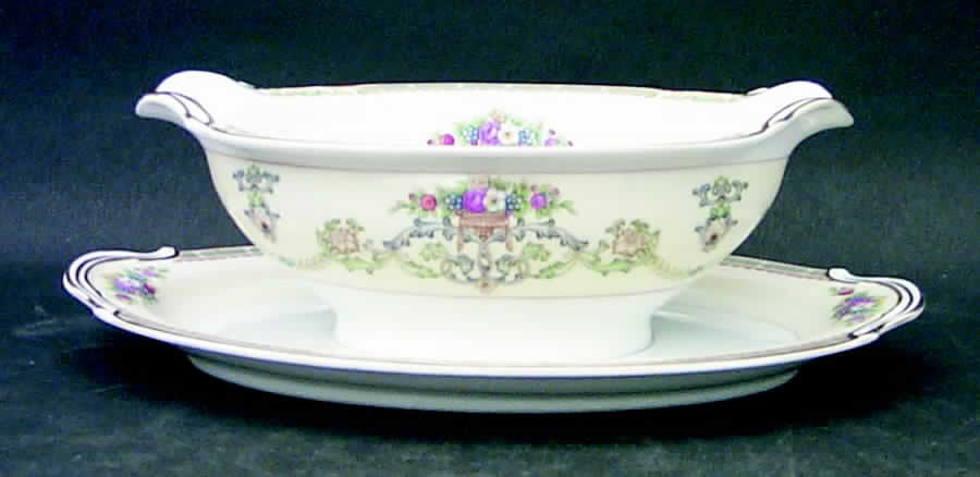Chatsworth Gravy Boat with Attached Underplate by Noritake-1