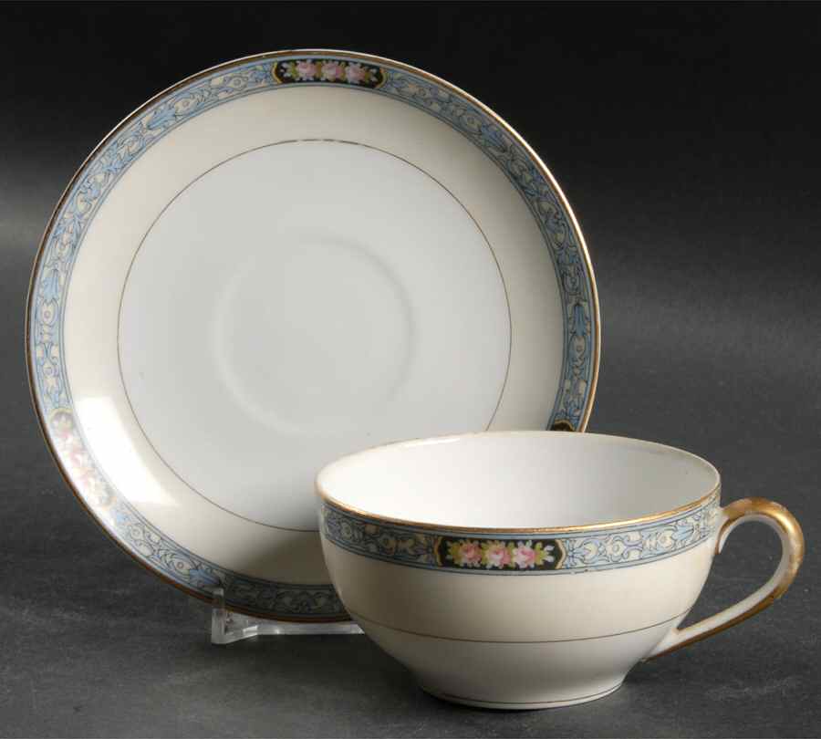 Chatsworth Flat Cup & Saucer Set by Noritake-1