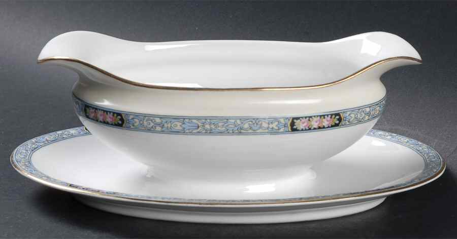 Chatsworth Gravy Boat with Attached Underplate by Noritake-1