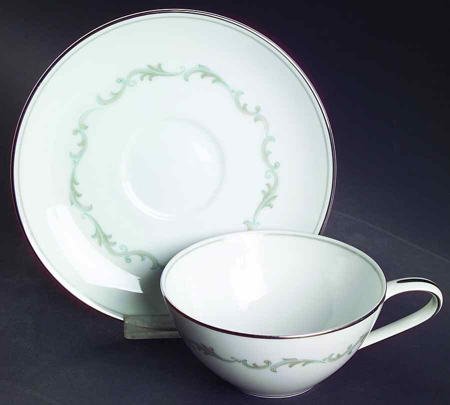 Chaumont Flat Cup & Saucer Set by Noritake-1