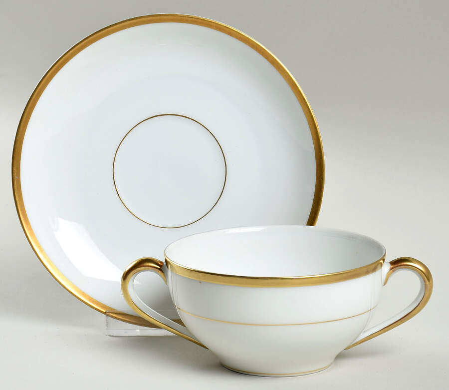 The Chaumont Flat Bouillon Cup & Saucer by Noritake-1