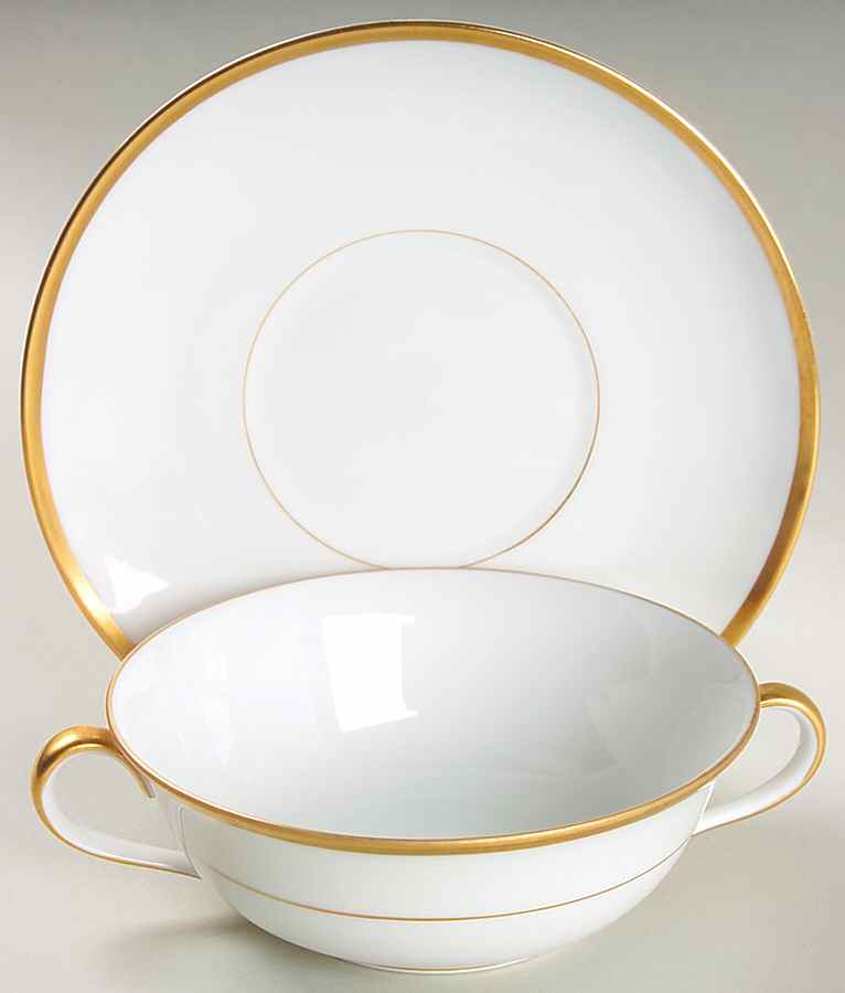 The Chaumont Flat Cream Soup Bowl & Saucer Set by Noritake-1